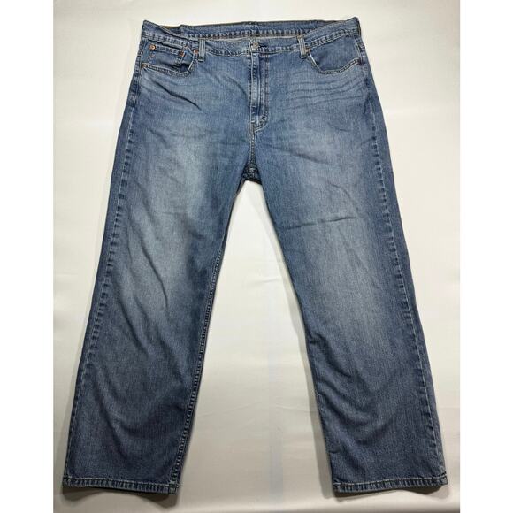 Levi's 569 Men's Loose Straight Leg Blue Denim Jeans - Size 42x32 (43x30.5) - Picture 1 of 5